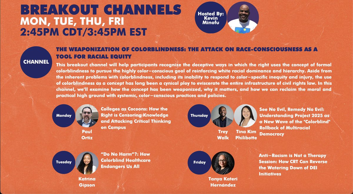 THE WEAPONIZATION OF COLORBLINDNESS: THE ATTACK ON RACE-CONSCIOUSNESS AS A ​TOOL FOR RACIAL EQUITY. <a href="/AAPolicyForum/">African American Policy Forum</a> <a href="/TheOpEdProject/">The OpEd Project</a> #CRT #CRTSummerSchool