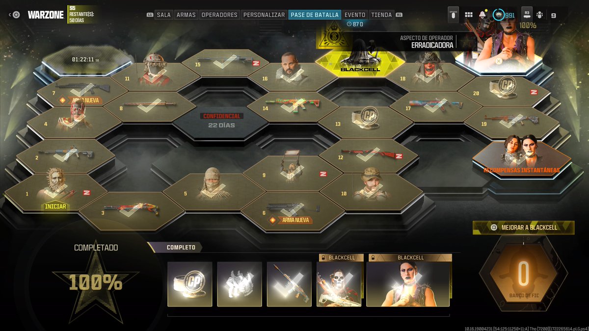 Bueno, pase finalizado. #warzone