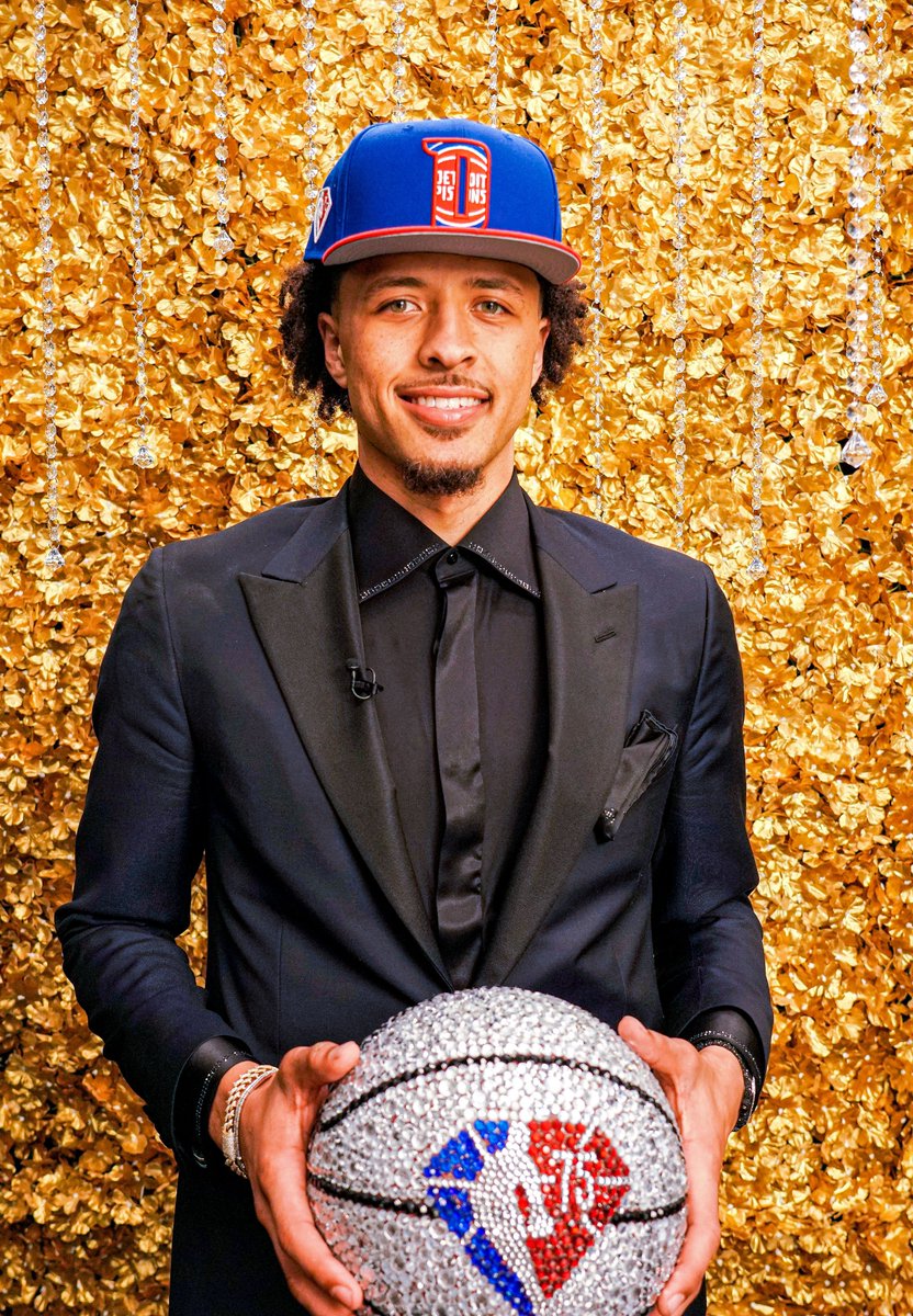 DetroitPistons's tweet photo. Three years ago today, we selected @CadeCunningham_ with the No. 1️⃣ overall pick in the 2021 @NBA Draft https://t.co/WEVFJFLdxK