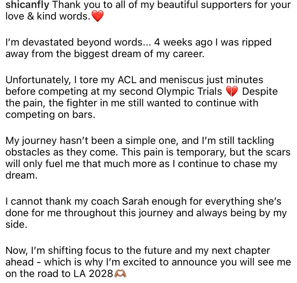 One more thing to celebrate, <a href="/ShileseJ/">Shilese Jones</a> is officially on the road to <a href="/LA28/">LA28</a>!

Once a fighter, always a fighter!