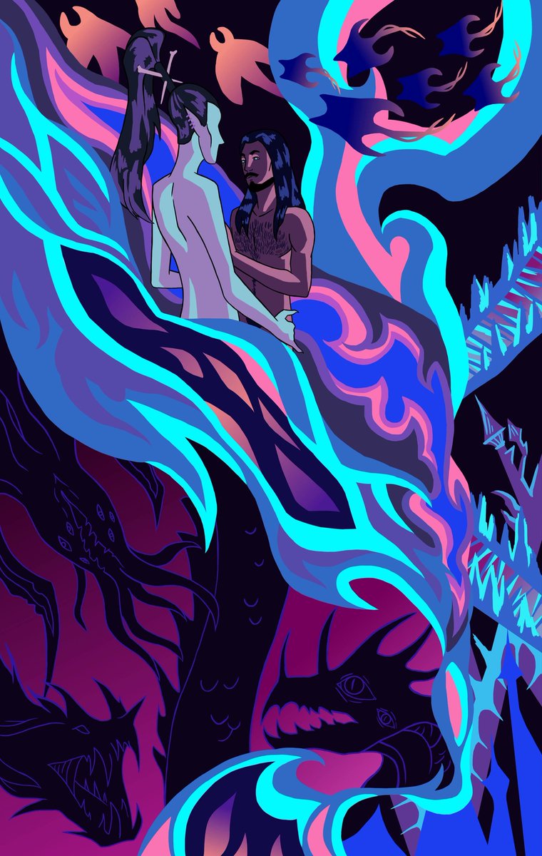 "Embrace of the warp". Marazhai x heretic dom!RT just hits different

#marazhai #roguetrader #wh40k #Warhammer40k #chaos