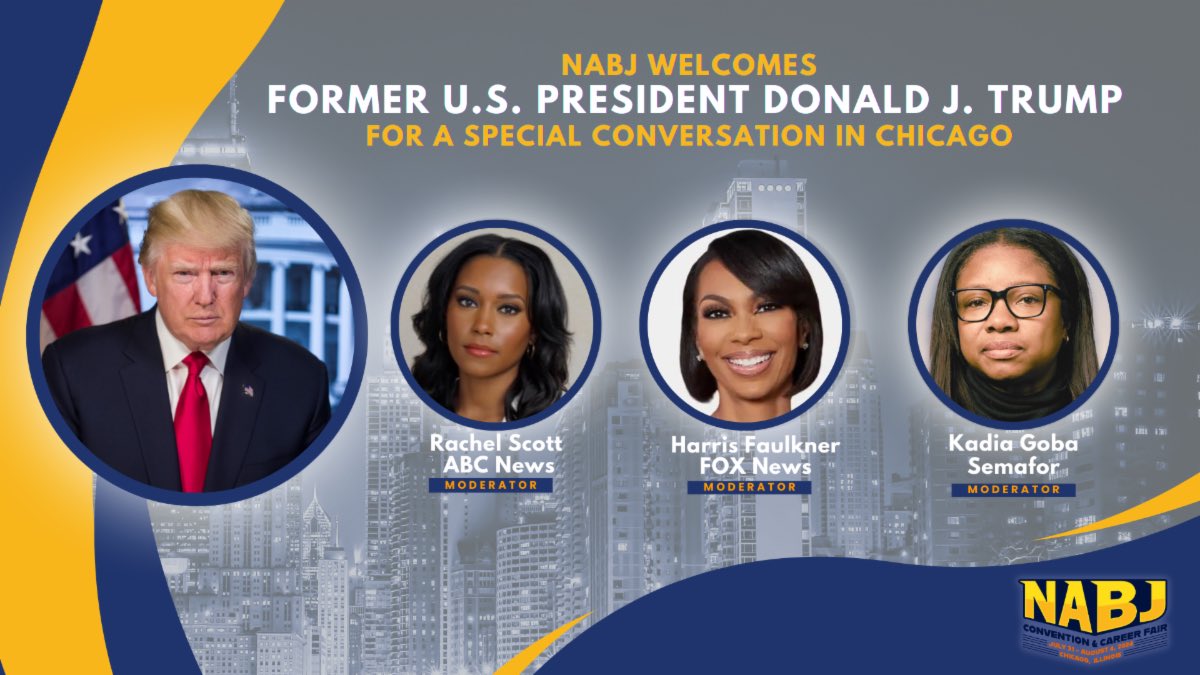While NABJ does not endorse political candidates as a journalism organization, we understand the serious work of our members, and welcome the opportunity for them to ask the tough questions that will provide the truthful answers Black Americans want and need to know. #NABJ24