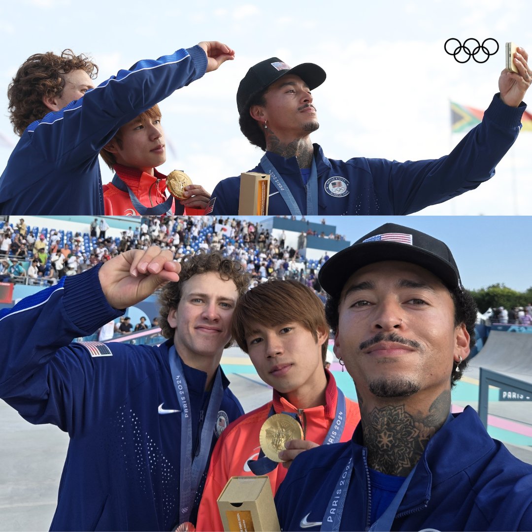 #オリンピック 2連覇達成の堀米雄斗選手🛹

セルフィーで高め合ってきた仲間との健闘を讃え合いました❤️‍🔥🤳

#GalaxyZFlip6 #OpenAlwaysWins #パリ2024
<a href="/SamsungJPN/">Samsung Japan</a> <a href="/yutohorigome/">堀米雄斗</a>