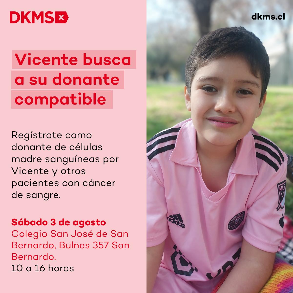 Vicente es mi sobrino, el sábado estaremos como voluntarios tomando muestras para encontrar su gemelo genético. Si no puedes asistir RT para que este mensaje llegue a cientos o miles de personas y ayudemos a salvar y prolongar vidas!!!!!. ❤️
