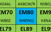 gridmaster67's tweet image. Transfer news for EM80 which has switched to green from blue. @KB5FHK_Tom #gridmaster