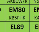 gridmaster67's tweet image. Transfer news for EM80 which has switched to green from blue. @KB5FHK_Tom #gridmaster