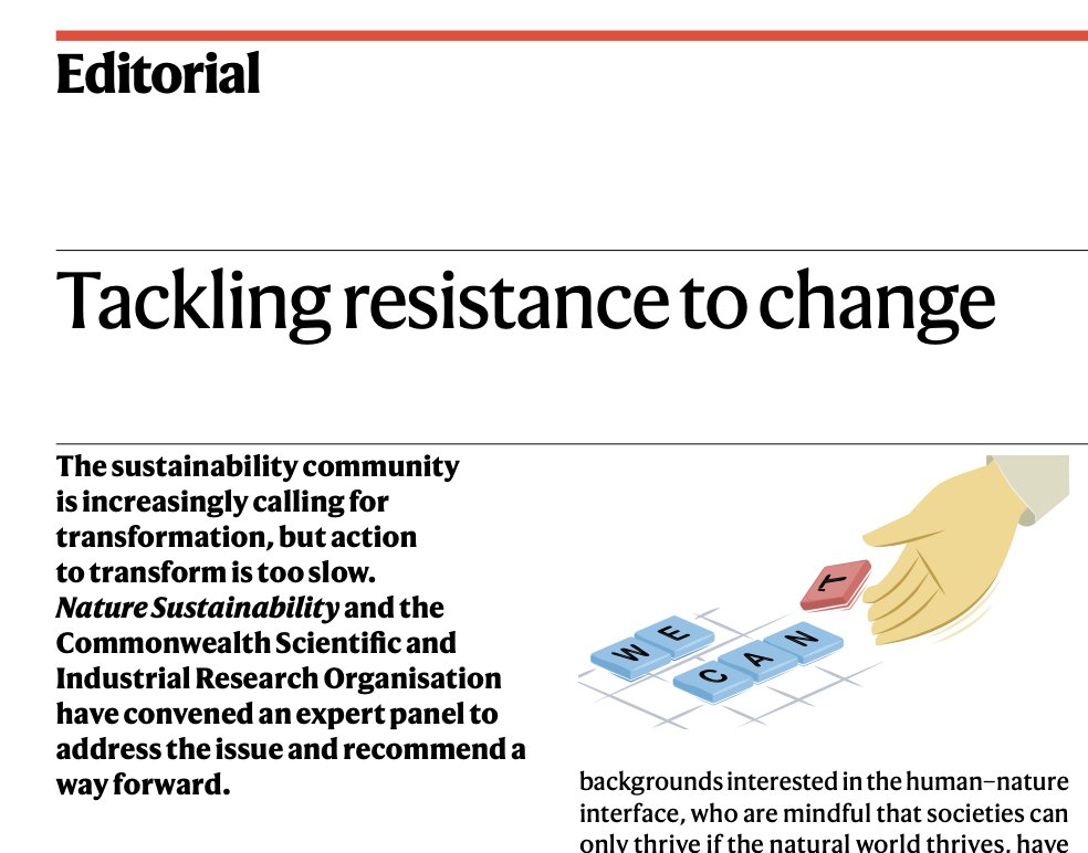 Enayat Moallemi (@enayatmoallemi) on Twitter photo I'm privileged to co-chair <a href="/naturesustainab/">NatureSustainability</a> expert panel on āOvercoming Resistance to Change", with brilliant Yiheyis Maru & <a href="/NFrantzeskaki/">Niki Frantzeskaki</a>. Weāre excited to collaborate with some of the visionaries in transition & transformation research. Stay tuned!
nature.com/articles/s4189⦠I'm privileged to co-chair <a href="/naturesustainab/">NatureSustainability</a> expert panel on āOvercoming Resistance to Change", with brilliant Yiheyis Maru & <a href="/NFrantzeskaki/">Niki Frantzeskaki</a>. Weāre excited to collaborate with some of the visionaries in transition & transformation research. Stay tuned!
nature.com/articles/s4189ā¦