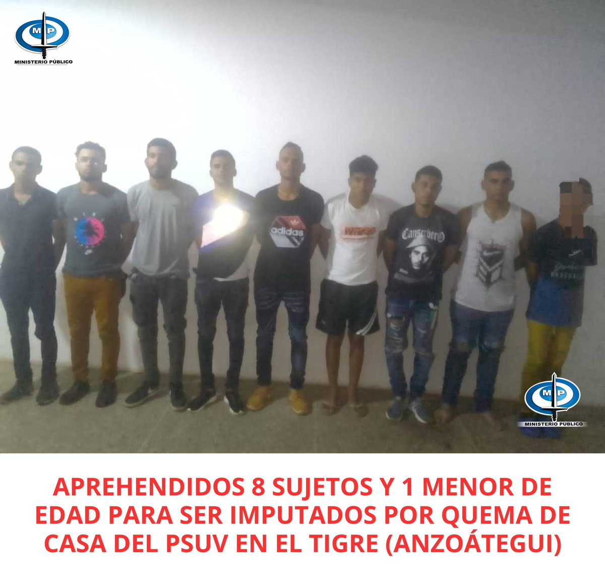 TarekWiliamSaab's tweet image. #AHORA

 #APREHENDIDOS 

para ser #imputados por el @MinpublicoVEN #Anzoátegui los sujetos Marios José Maita Vidal, Laider José Rondón Maita, Jesús Rafael Salazar, Simón Jesús Otunes Maestre, Simón Daniel Santa Rosa, Deiber Antonio Flores Carrion, Luis Miguel Ramos Jon, Edgardo…