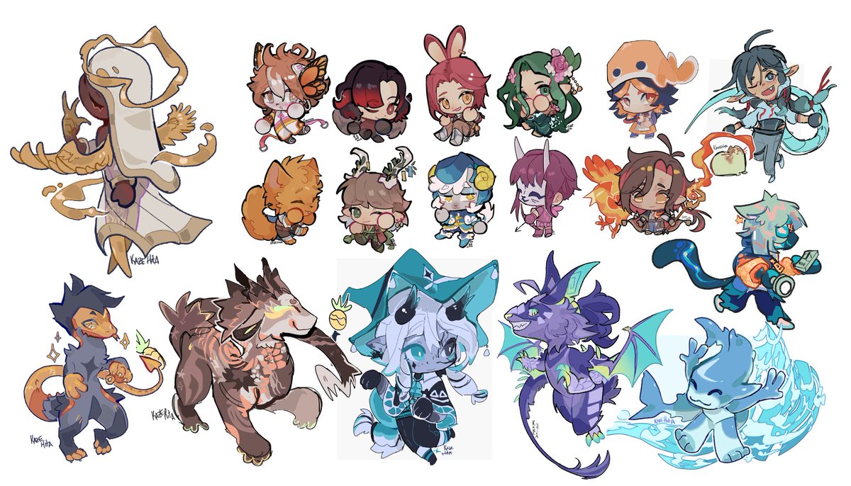 kazehita_'s tweet photo. ALL MY ARTFIGHT CHIBIS  💥 (59 of them)

Happy #artfight2024!!!! I had a lot of fun, see you next time <3 https://t.co/6BxRxdAPny