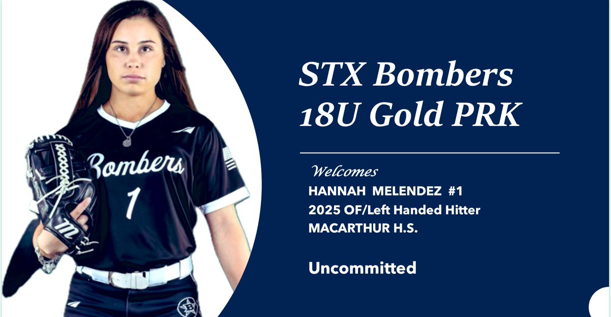 STX Bombers 18U Gold PRK welcomes UNCOMMITTED 2025 <a href="/H_Melendez_1/">Hannah Melendez</a>!
