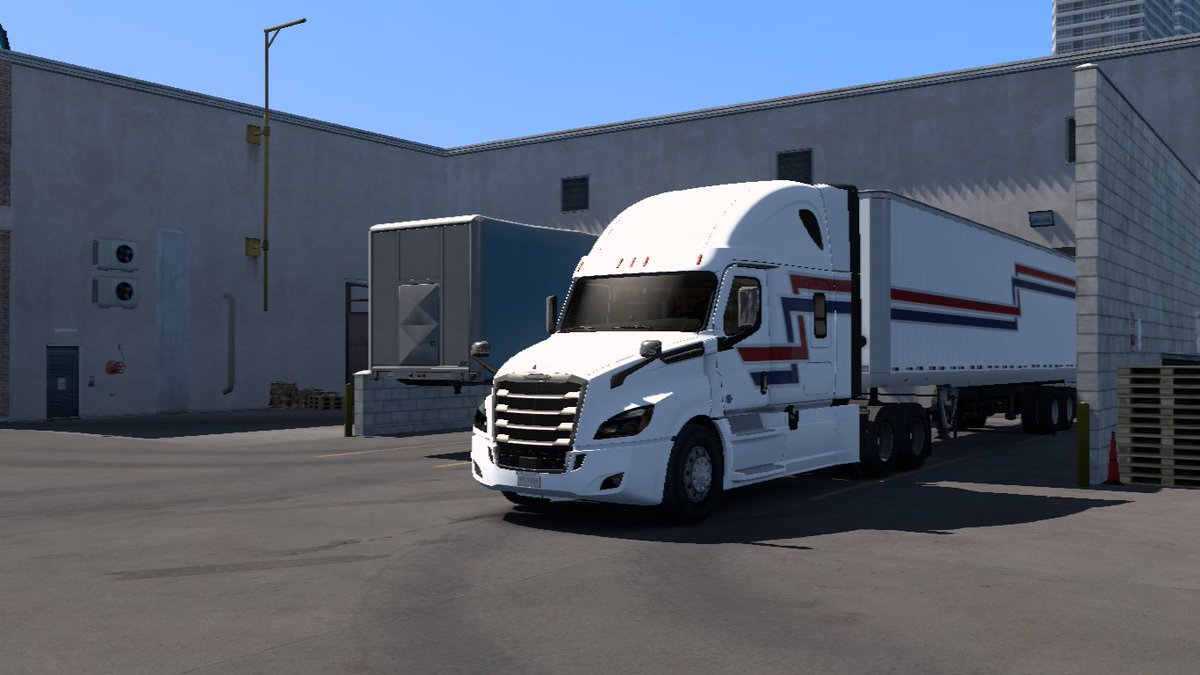 realVicTorres02's tweet photo. Second run this mid-morning after dropping off the first one from LA earlier, Patricia takes 20,000 lbs of Empty Pallets to Kingman from Las Vegas. It quite took a while to get offloaded and reloaded. 😁😎👍🚛

@SCSsoftware
#AmericanTruckSimulator
#ATS
#BestCommunityEver
(Part 1) https://t.co/HjhYZXOE38