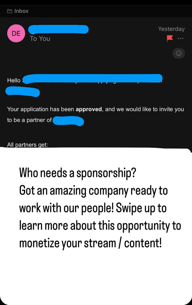 🙋🏼‍♂️Exciting news! We've got a sponsorship deal ready for a passionate streamer or content creator. DM us now before someone else snags it! 🚀 #StreamerLife #ContentCreator #SponsorshipDeal