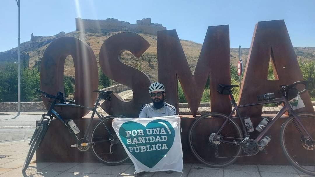 Hoy 4° etapa de @rutaalaonu
Salieron de Soria y han finalizado en tierras navarras.
Ya han cubierto el 25 % de la ruta , estarán 16 días pedaleando en defensa de una #SanidadPública y #Atenciónprimaria dignas, hasta llegar a Ginebra, al Alto comisionado de la ONU.
Vaaaaaamos!!