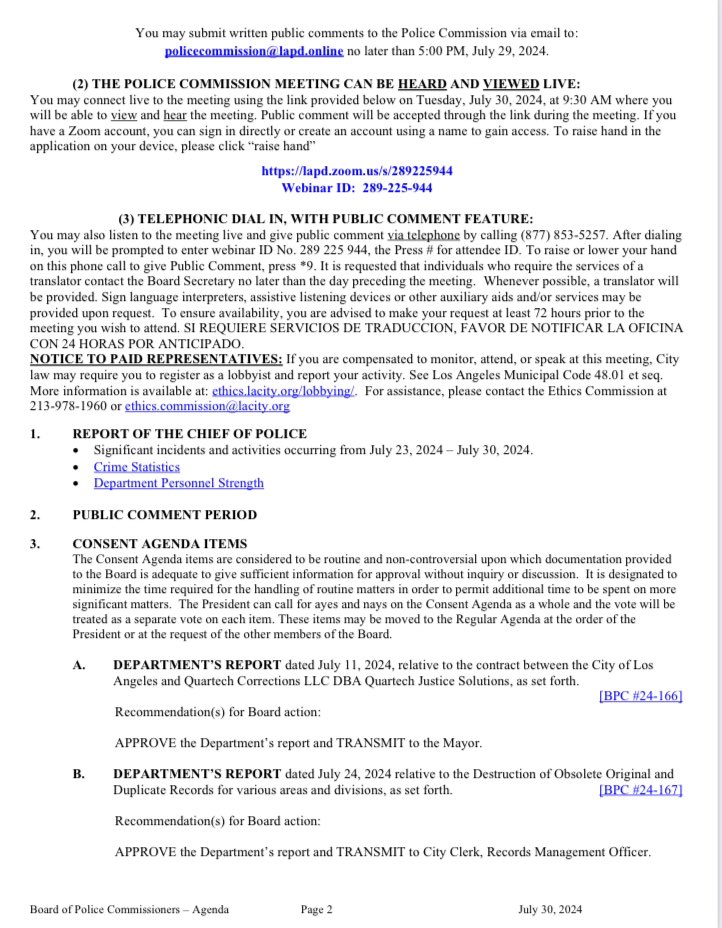 LA POLICE COMMISSION tweet media