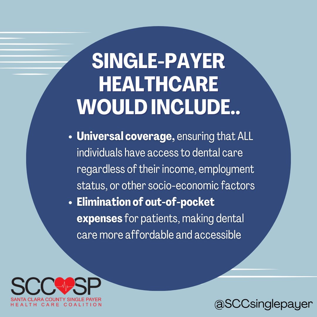 🦷 Low-Income Californians Struggle to Find Dental Care Under Denti-Cal 🦷  

With all of the health disparities that Denti-Cal has, single-payer healthcare would include universal coverage and the elimination of out-of-pocket expenses!

#singlepayernow #DentiCal #healthfacts