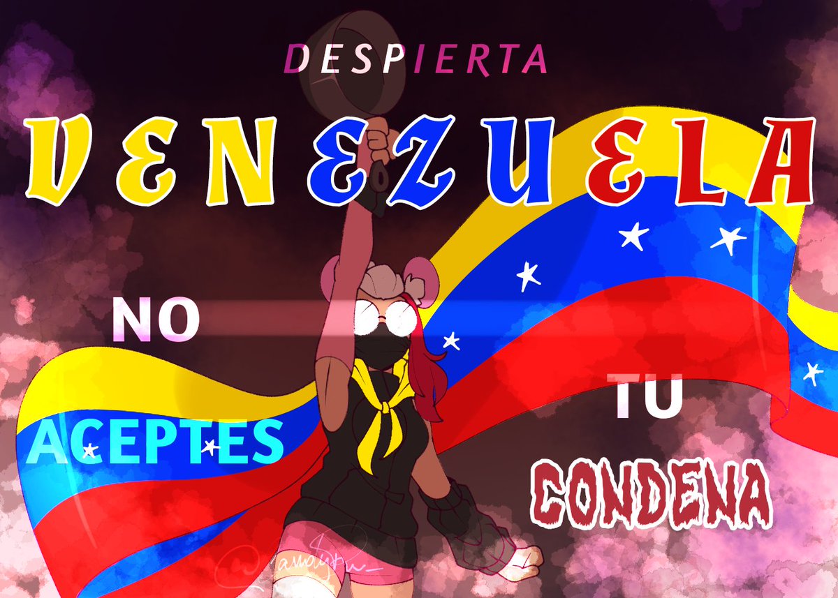 CandyRu_'s tweet photo. — "¡Despierta Venezuela! ¡No aceptes tu condena!" —

#VenezuelaLibre 💛💙❤️ https://t.co/CDwKxX67zD