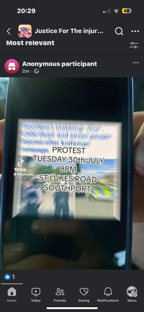 A protest has been arranged in Southport for tomorrow evening. If you’re in the area, go and show support 🇬🇧🇬🇧