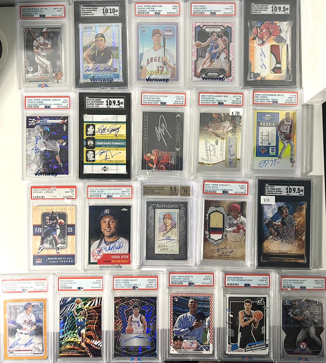 NoHoldsCards's tweet image. NO HOLDS CARDS MEGA SALE
🚨🚨🚨🚨

Reply/DM For Prices!🤝

Almost 100 cards available

Every card that sells, I add $3 to the pot. One random RTer gets the pot 24 hours from now 👀

If 30 cards sell, someone who reposts is getting 90 bucks 🤙🏻🔥

Let’s get some cards SOLD TONIGHT
