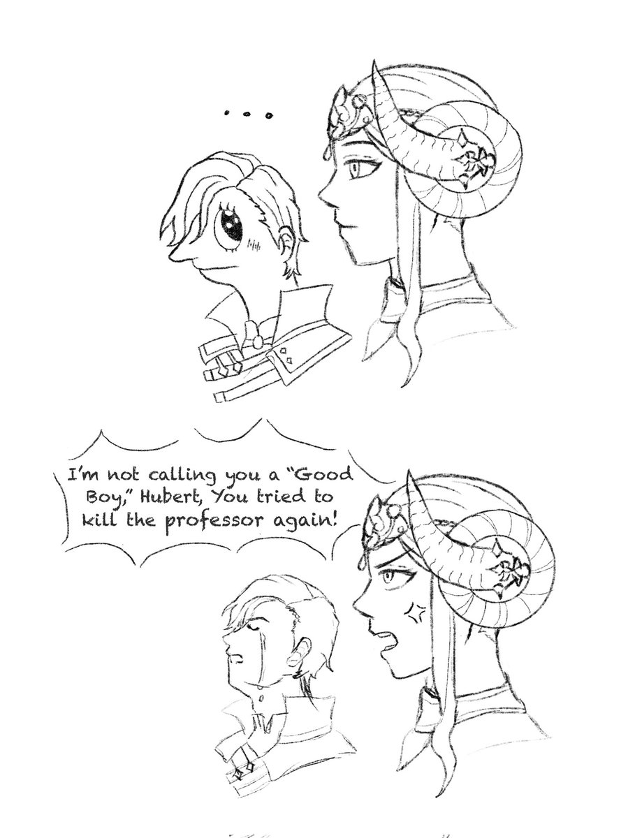 Cursedstuff20's tweet image. Third time in the week he does this.

#FireEmblem #FE3H #Edelgard