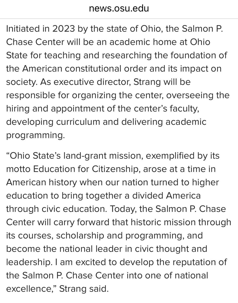 Cwezel1's tweet image. Initiated by the State of Ohio in 2023? Land-grant mission? #FederalistSociety hire? 🤔🚩#Project2023 #FollowtheMoney