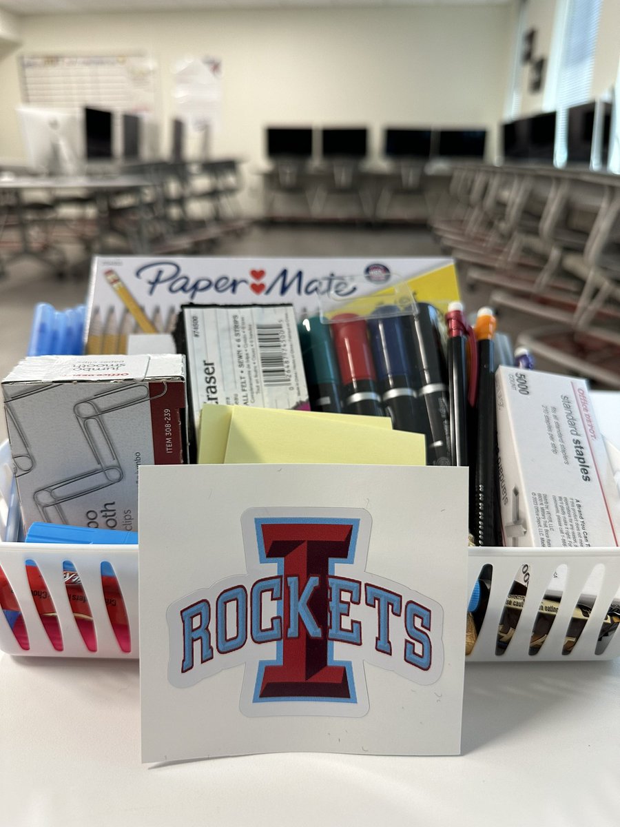 One of my goals this school year is to be more active on X 👩‍🏫 Let’s start by showing off this cute goodie basket we got on our first day back. My favorite item was definitely the sticker!