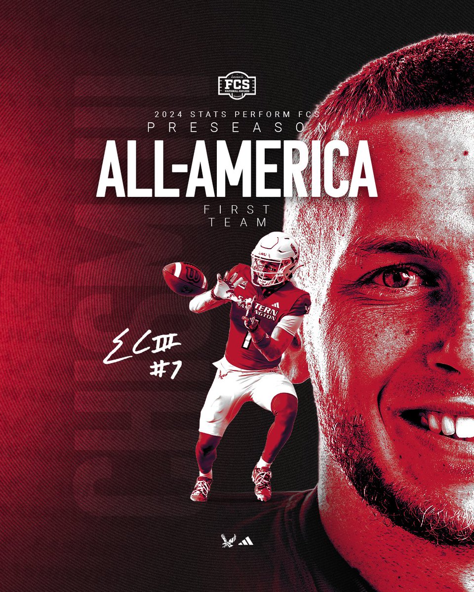 Another 1️⃣st team for <a href="/EftonChism/">Efton Chism III</a>!  @FCS_STATS

#GoEags #EKG #BigSkyFB #spokane