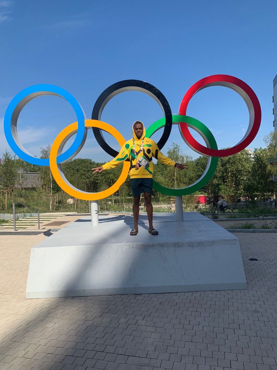 Smilejamtvj's tweet photo. For today's #DisaporaCheckIn, we connect with Jamaican Hurdler, Orlando Bennett, over in France to gauge the atmosphere and his mindset heading into the competition as he makes his Olympics debut. https://t.co/Es9u1cDYoN