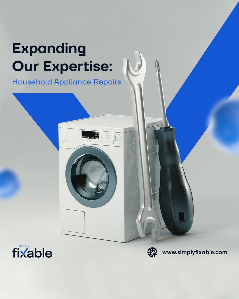 Simply_Fixable's tweet image. Simply Fixable is excited to offer expert repair services for household appliances. Our skilled technicians are ready to handle repairs for refrigerators, washers, dryers, and more. Contact us for reliable service!
_
#HouseholdRepairs #ExpertTechnicians #SimplyFixable