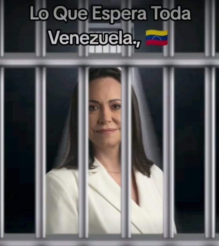 #CarcelParaLaSayona Lo que espera toda Venezuela María Corina Presa Ya!!! Ya basta de tanta indolencia con el pueblo Venezolano, solo queremos Paz...