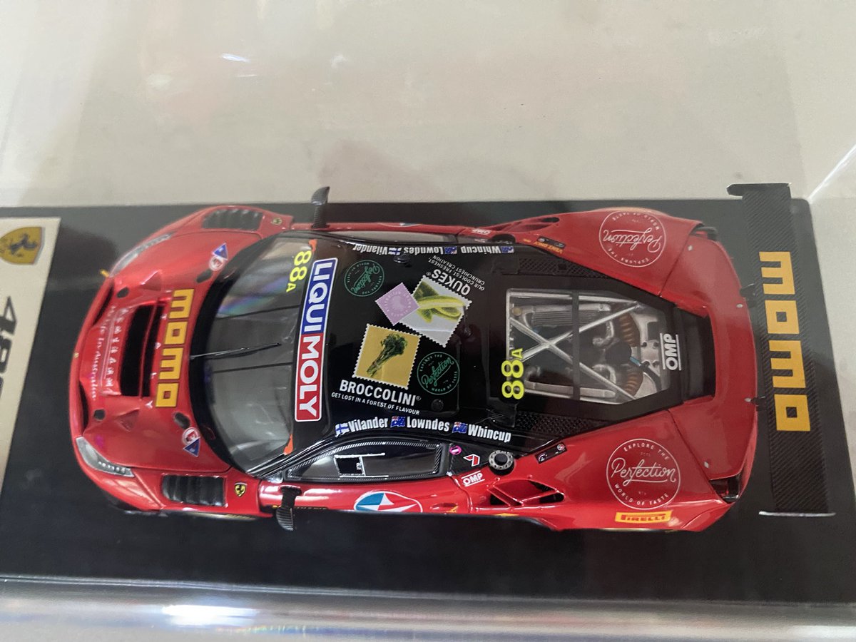 Steve Grivna (@stevegrivna) on Twitter photo From Australia to Minnesota. Really happy to add this special Ferrari 488 GT3 to my collection. This is the car that won the <a href="/Bathurst12hour/">Bathurst 12 Hour</a> in 2017 with <a href="/toni_vilander/">Toni Vilander</a>, Craig Lowndes, and Jamie Whincup. <a href="/specutainment/">Midweek Motorsport</a> <a href="/radiolemans/">Eve Hewitt</a> <a href="/Craillsy/">Richard Craill</a> From Australia to Minnesota. Really happy to add this special Ferrari 488 GT3 to my collection. This is the car that won the <a href="/Bathurst12hour/">Bathurst 12 Hour</a> in 2017 with <a href="/toni_vilander/">Toni Vilander</a>, Craig Lowndes, and Jamie Whincup. <a href="/specutainment/">Midweek Motorsport</a> <a href="/radiolemans/">Eve Hewitt</a> <a href="/Craillsy/">Richard Craill</a>