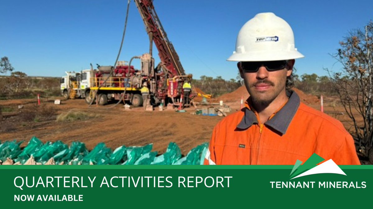 $TMS has released its Activities Report for Quarter ended 30 June 2024. Highlights include completion of its first #drilling program for 2024 at the Bluebird #Cu-#Au discovery, on its Barkly Project, NT
Read more bit.ly/3WJdh3J