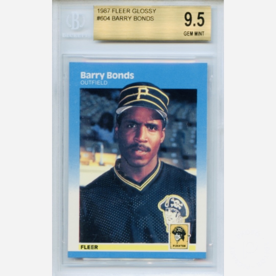 CardsGraded's tweet image. 1987 Fleer Barry Bonds   #topps #barrybonds #pittsburgpirates #piratesbaseball #pirates #sfgiants #beckettgrading #bgsgraded #bgs95 #rookiecard #sportscards #sportscardinvestor #thehobby #psacard #collect #showyourhits #baseballcards #whodoyoucollect #tradingcards