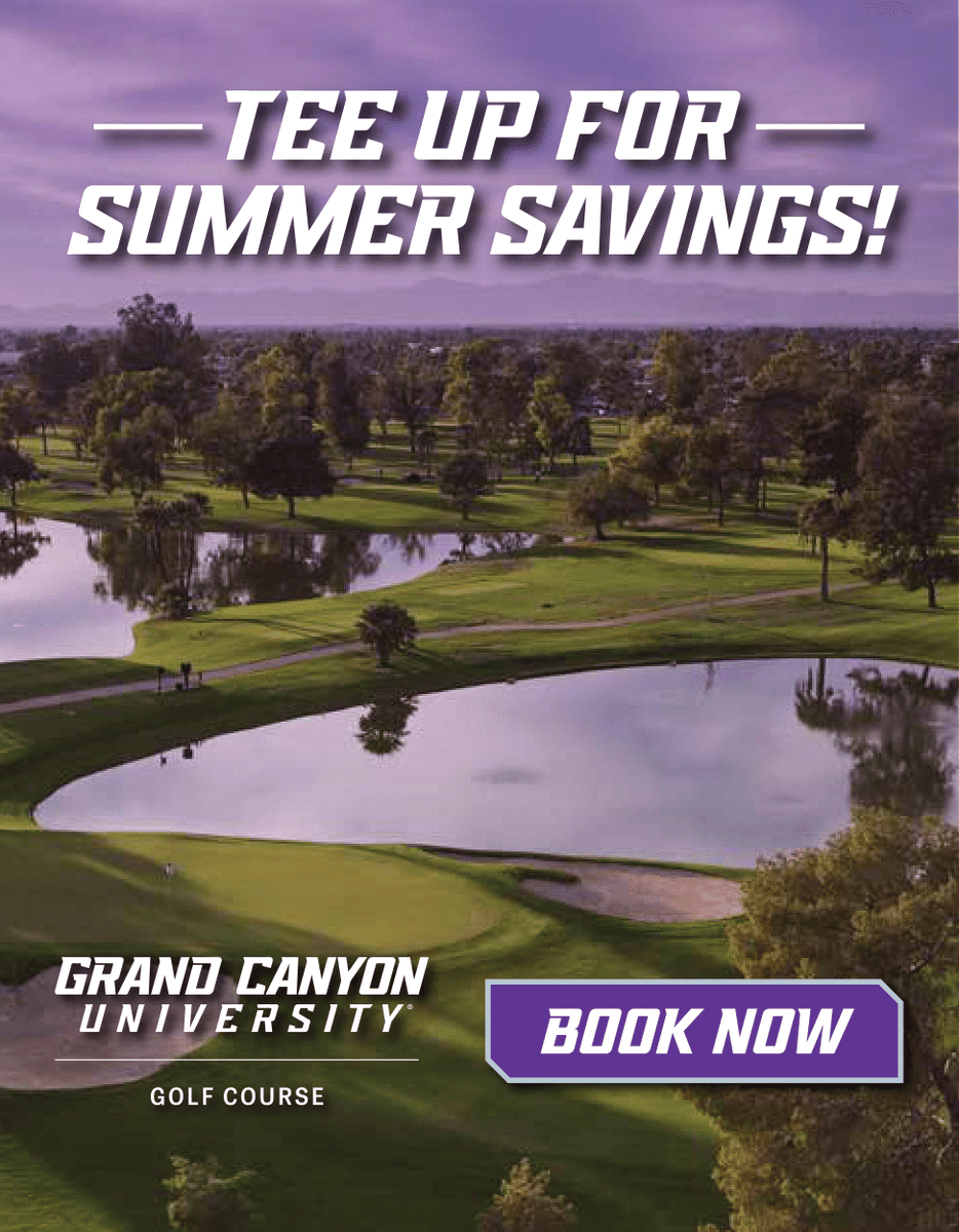 BunkerGolfAZ's tweet photo. The newly redesigned Grand Canyon University Golf Course offers an affordable golfing experience in the heart of Phoenix!

#grandcanyonuniversity #gcugolf #grandcanyonuniversitygolf #arizonagolf @gcugolfcourse https://t.co/xX7omPKlCe https://t.co/0jEIUUxouj