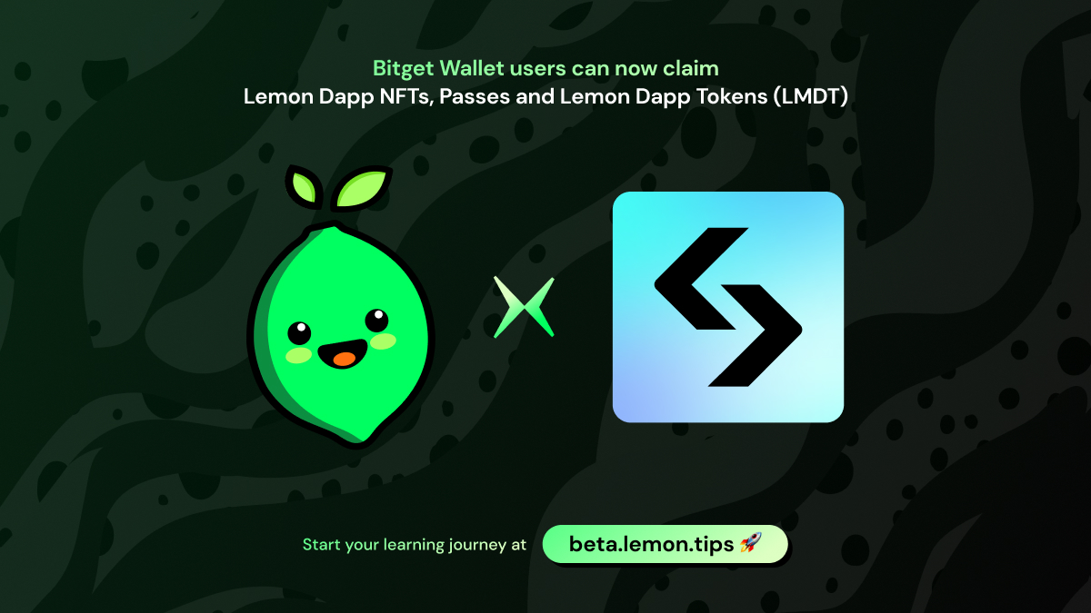 lemon_dapp's tweet image. 🤩 Exciting News!

Lemon is now integrated with @BitgetWallet 🚀
Bitget Wallet users can access Lemon's Faucet, Dapp, NFTs, and Passes. Start exploring today!

Faucet: lmdt.xyz/faucet
Dapp: beta.lemon.tips

#Lemon #BitgetWallet #MorphL2 #NFTs