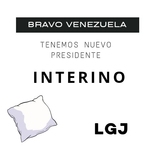 JONATHANLUGO2's tweet image. Bravo Venezuela tenemos nuevo presidente "INTERINO"

- Cese de la usurpación.
- Gobierno de transición.
- Elecciones libres 

#caracas #maldito #callate #petare #29Julio #VenezuelaLibre