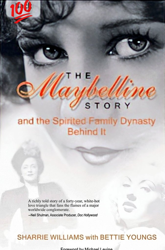 SWMaybelline's tweet image. maybellinebook.com
The Maybelline Story by Original Maybelline Family Descendant Sharrie Williams is available on Amazon Kindle and audiobooks. Barnes and Noble large print paperback. Signed copies at  

#SummerReading #BestBlogs #FamilyDrama #business