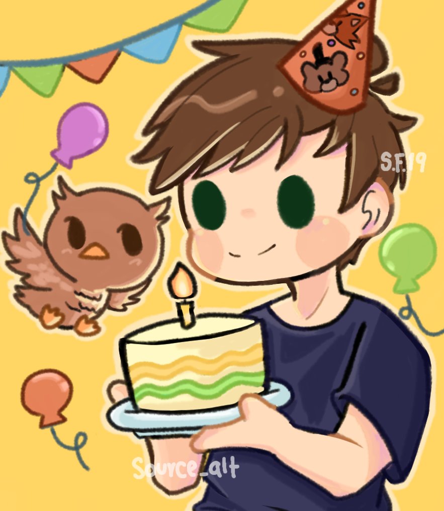 source_666's tweet photo. FELIZ CUMPLEAÑOOOOOOOS @Cade_YT !!! :3 🎉🎊🎂✨️ https://t.co/c11Ed4TwRG