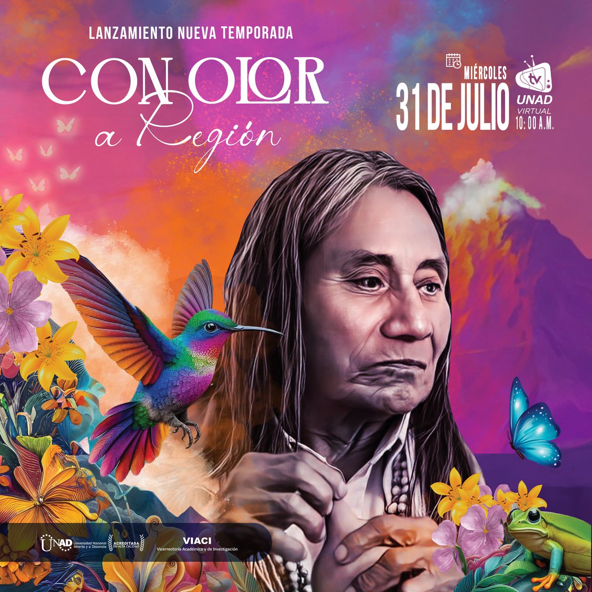 🌄  Sumérgete en la magia de Colombia con "Con Olor a Región" 🌄 Una serie  documental que celebra la diversidad y riqueza de nuestras comunidades.  🍃✨

📅 Conéctate este 31 de julio a las 10:00 AM en  youtube.com/watch?v=QxzAwR… y descubre cómo la  Universidad Nacional Abierta y a
