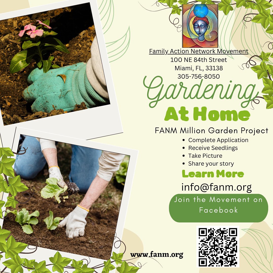 FANMOrg's tweet photo. Residents of the North Miami and Little Haiti Area join FANM and sign up for the Miami Garden Project Now!
Go to this link:
https://t.co/WdSIVxHZcM
#NorthMiami #LittleHaiti #MiamiGardenProject #JoinFANM #UrbanGardening #HealthyLiving #MiamiCommunity #FAMMProject https://t.co/ufJXW0yHzv