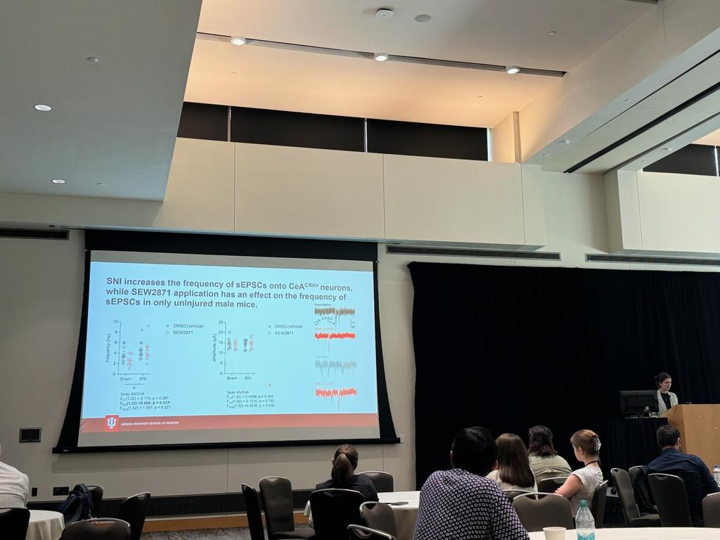 Patrick L Sheets (@sheetslabiusm) on Twitter photo Great presentation by my <a href="/IUSMPharmTox/">IUSM Pharm-Tox</a> student <a href="/reganhines18/">Regan Hines</a> at the @NeurosciStark Summer Symposium. Please swing by her poster at <a href="/IASPpain/">IASP</a> World Congress. Great presentation by my <a href="/IUSMPharmTox/">IUSM Pharm-Tox</a> student <a href="/reganhines18/">Regan Hines</a> at the @NeurosciStark Summer Symposium. Please swing by her poster at <a href="/IASPpain/">IASP</a> World Congress.