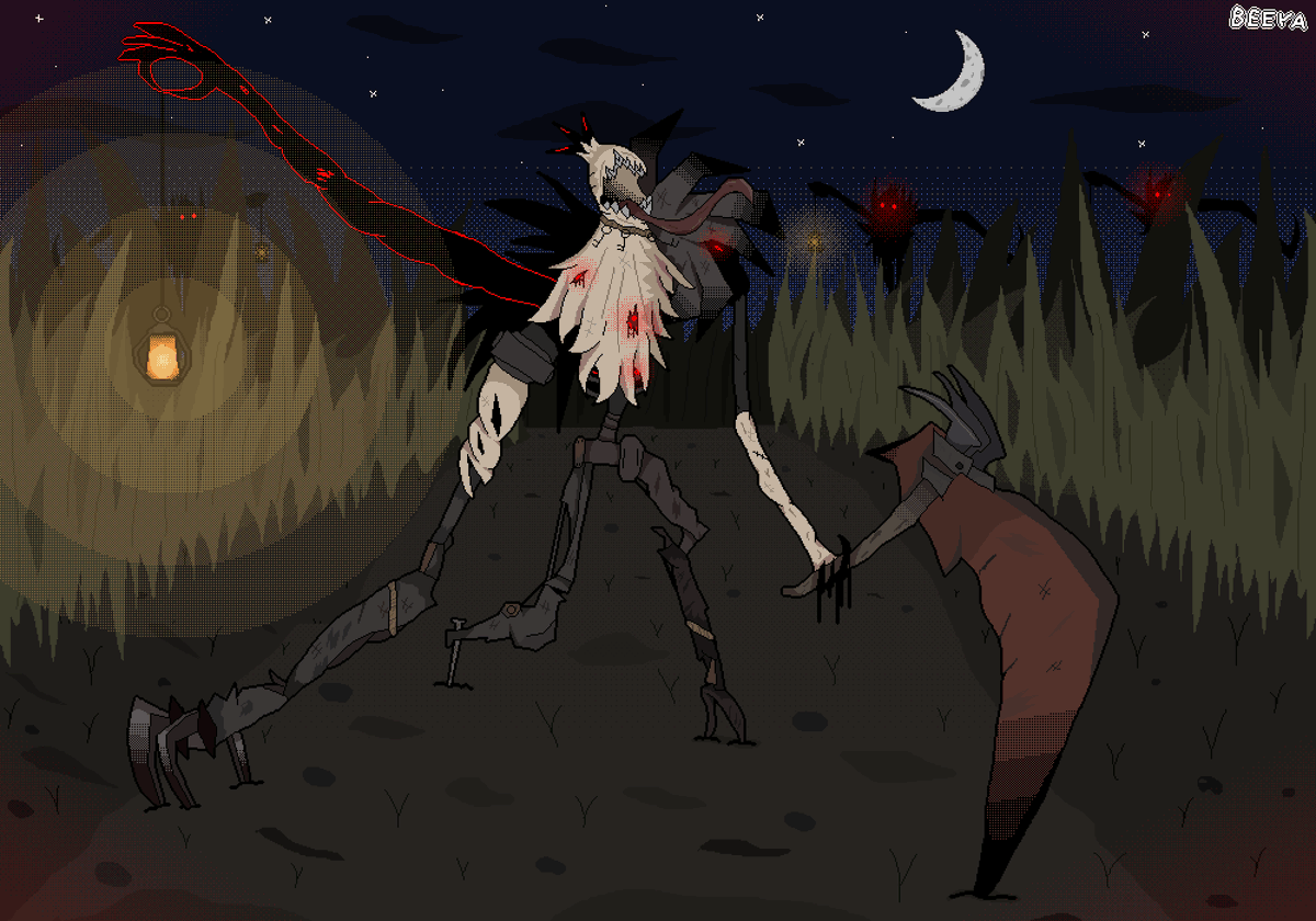 beeya220's tweet photo. F is for Fiddlesticks! Posting once a year, over for me.
The bg isn't that good, but I think its alright :3

#LeaguefLegends #lolfanart #LeagueOfLegendsFanArt #pixelart #Fiddlesticks https://t.co/rflT0H8SsB