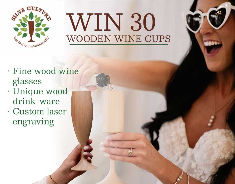 WellsTurning's tweet photo. Our Silva Culture brand is giving away a set of 30 Wood Wine Cups to one lucky winner! Click this link to enter the contest: https://t.co/i5QaLplgOO. Simple. Free!

#woodcups #wineglasses #weddinginspiration https://t.co/q4GFrS0Isg