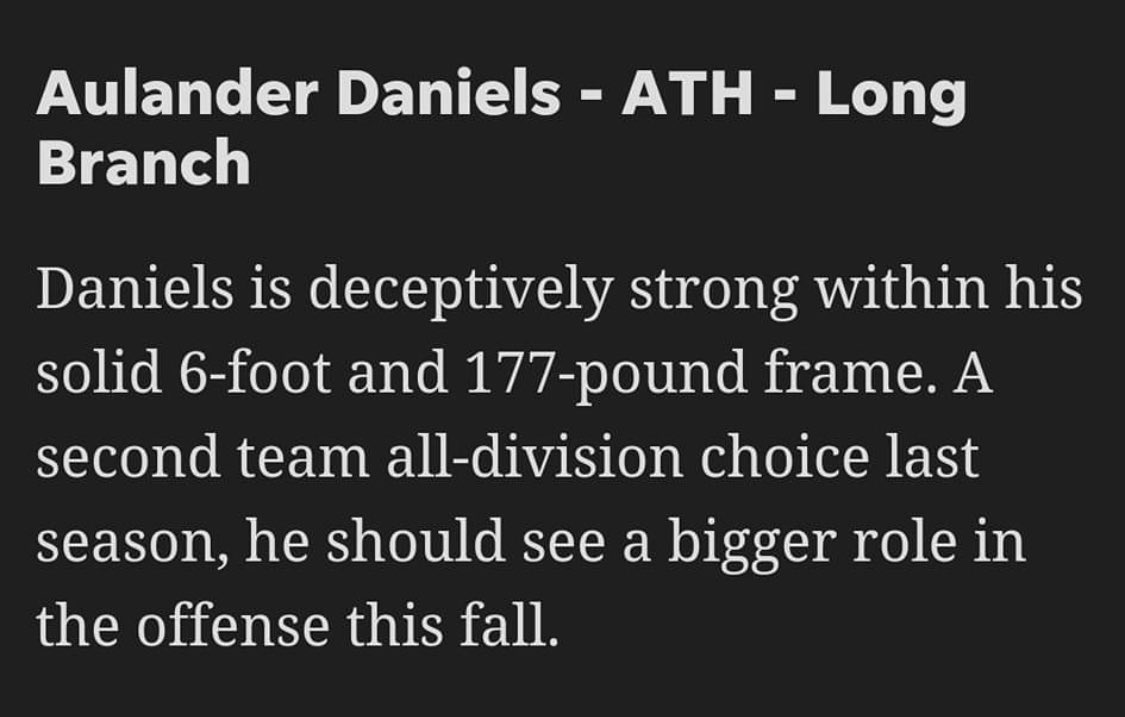 101 Top Shore Conference Football prospects and 3 names from Long Branch according to Asbury Park Press Red Zone High School football media. #wavepride #waveathletics