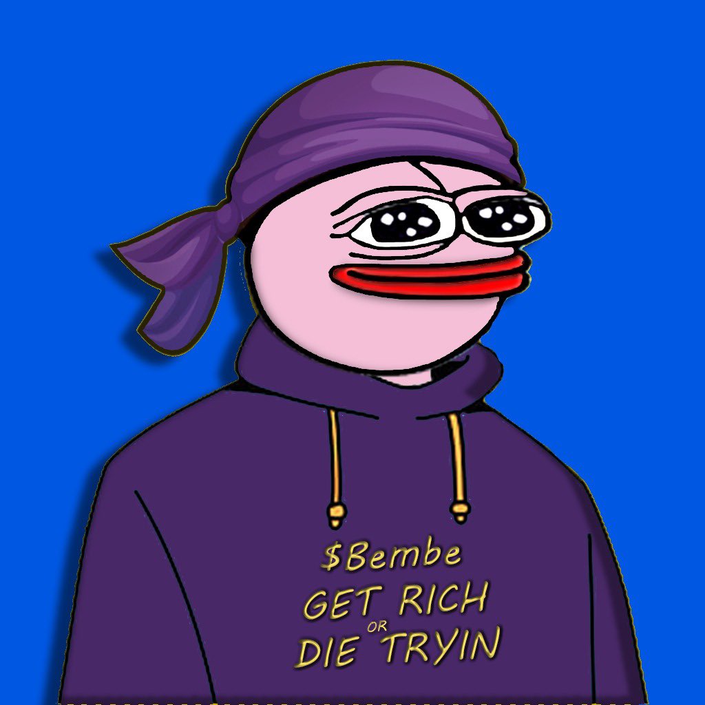 Bembecoin's tweet photo. @Dior100x You have to use $BEMBE mindset ‘get rich or die trying’

https://t.co/0MqslqZrV2 https://t.co/4Vwbcsi6dR