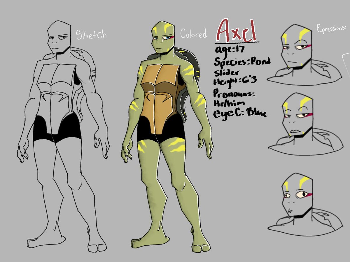 CallsignBio's tweet image. Made an oc referance sheet for Axel 

#referencesheet #reference #oc #rottmnt #UnpauseRiseoftheTMNT #UnpauseROTTMNT  #ROTTMNT 
#characterart #color #art #artist
