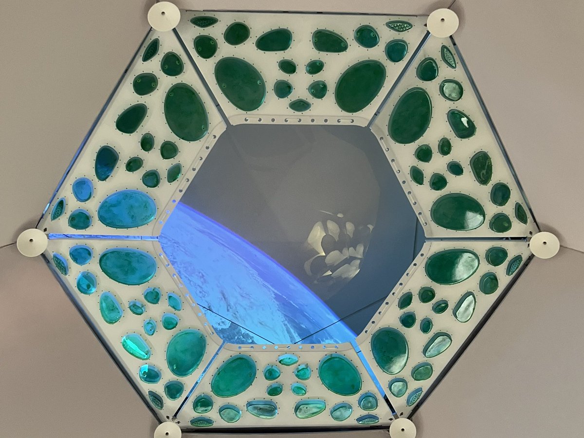 Rachel_UF's tweet photo. Had fun checking out the @aurelia_labs’s Tesserae habitat today at the @ISS_CASIS ISSRDC conference with @UF_Jordan! 🚀🌱 https://t.co/mrfyXA5lpi