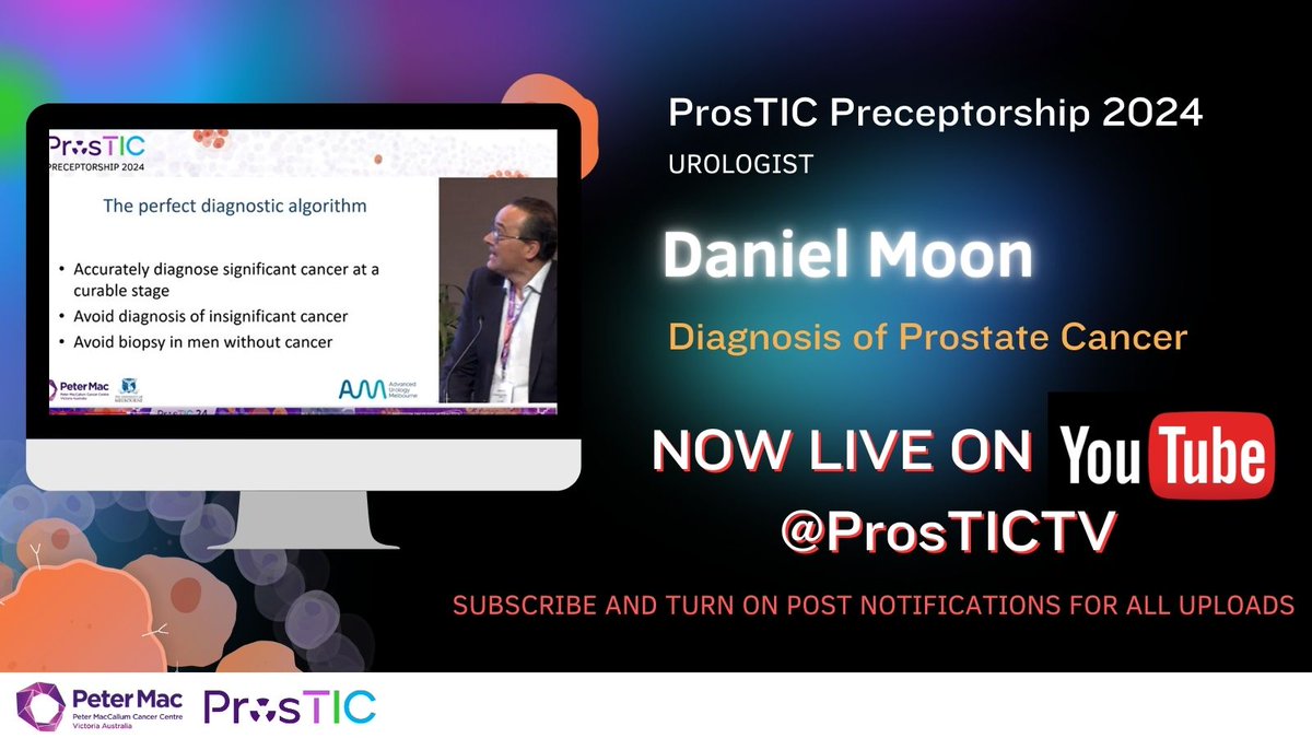 pros_tic's tweet photo. A/Prof @DrDanielMoon is a Urologist with sub-specialty expertise in robotic prostate and renal surgery. Join Dan on our YouTube channel TODAY, presenting on the diagnosis of prostate cancer 💉🩻 #ProsTIC24
https://t.co/pc22GJCLGk https://t.co/jYH21GkZ9d