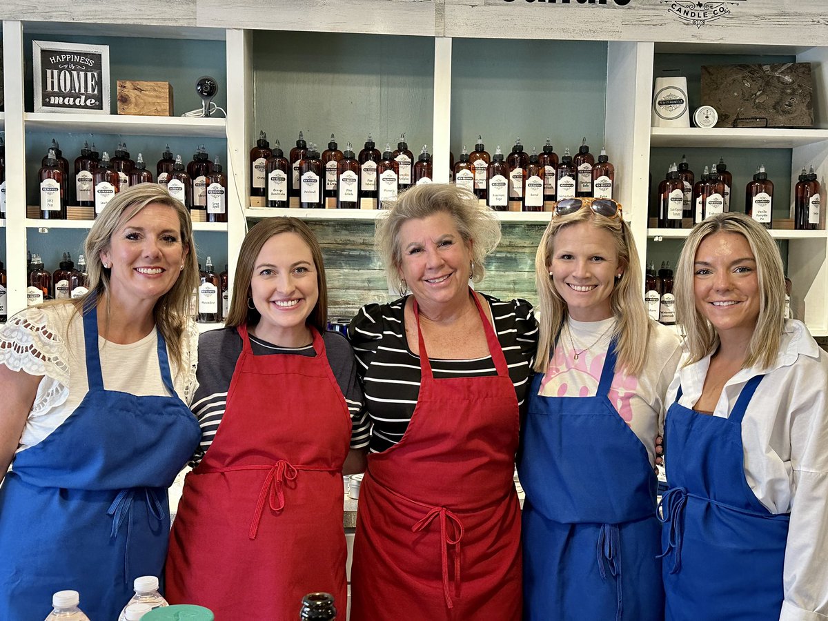 Excited for a new year! We welcomed some new teammates today with a little team bonding, doing candle pouring! So much fun! We’re excited to welcome our new firsties <a href="/GFESWildcats/">Goodwin Frazier</a>  soon! It’s going to be a great 2024-2025 school year! ❤️🐾❤️