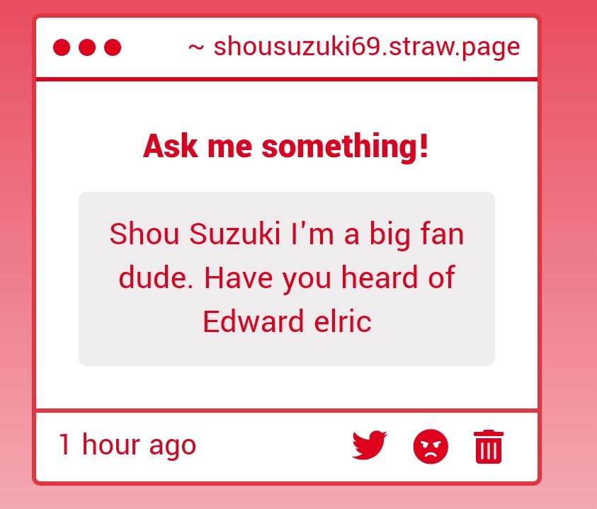 Yeah I love Edward! Fullmetal Alchemist is the best. I even named a stray cat Edward once after him. I wonder how the cat is doing, i haven't seen him in a while..