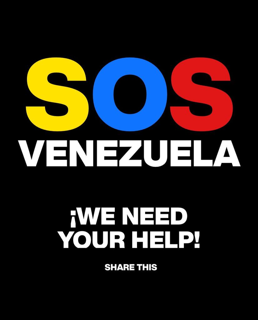 🚨 Please, international coven, we need your help. Venezuela is right now in a state of emergency, we beg you to share this and every single video or picture of the protests and the actual events that are happening in our country, they want to silence us.